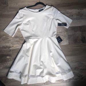 Lulus - White 3/4 Sleeve Dress